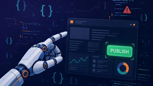 ai getting ready to push publish button
