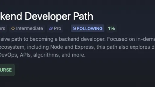 Scrimba Backend devleoper 